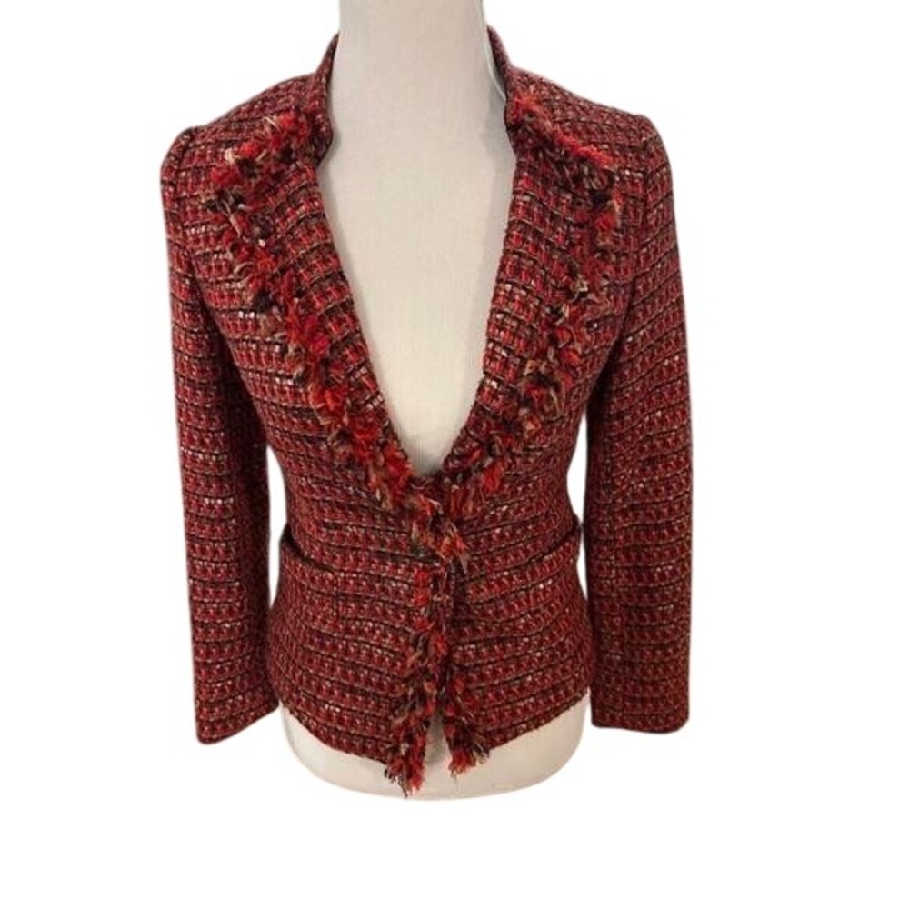 Crocodile Ladies Couture-inspired‎ Tweed Jacket Size 00